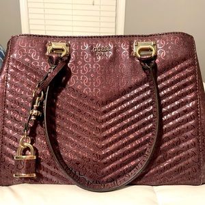 Wine colored guess purse